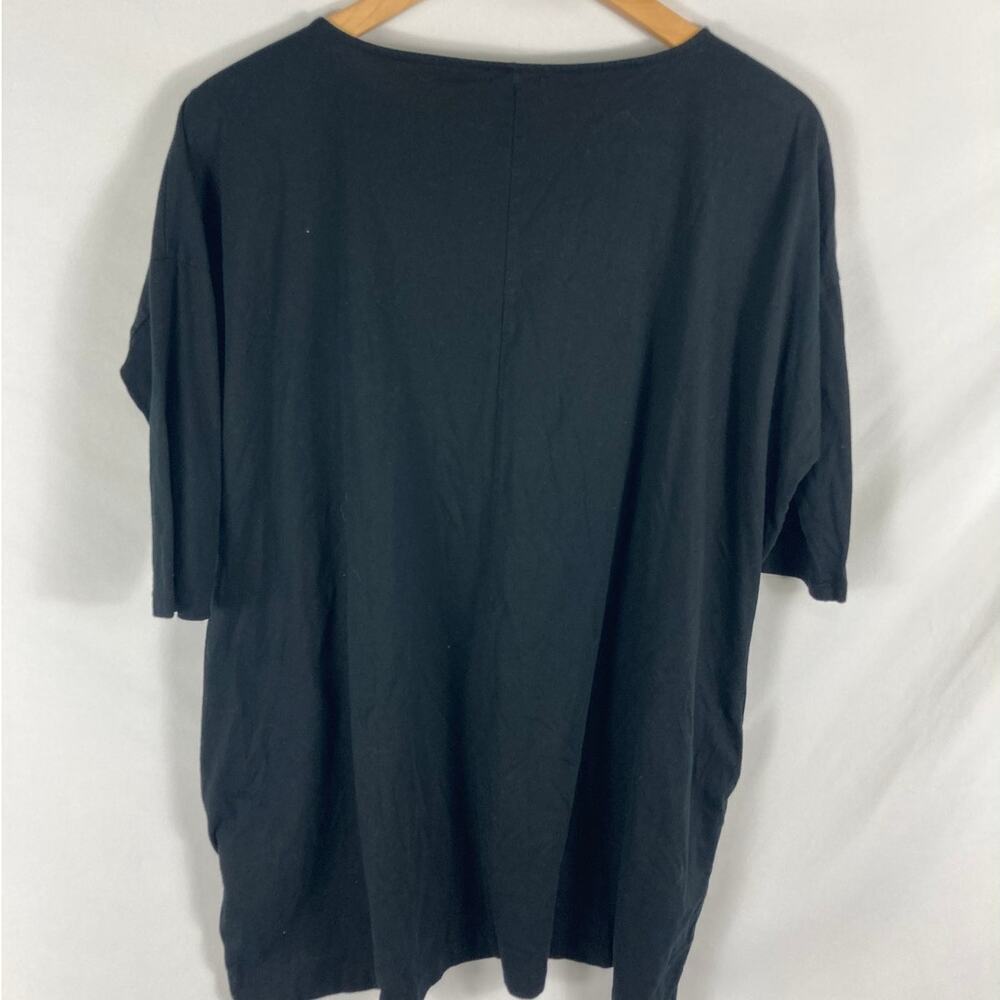 GAP Black Half Sleeve Tshirt Mini Dress w Pockets Black Size XS - Picture 3 of 3